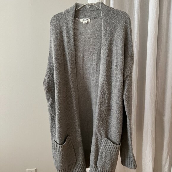 Garage Grey Long Cardigan - Picture 1 of 2